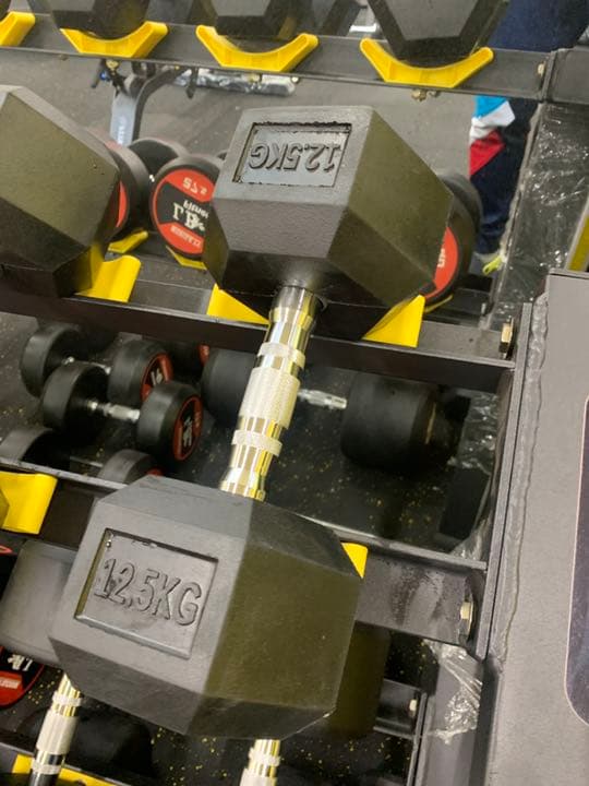 ラバーヘックス ダンベル　15kg  20kg 各2個