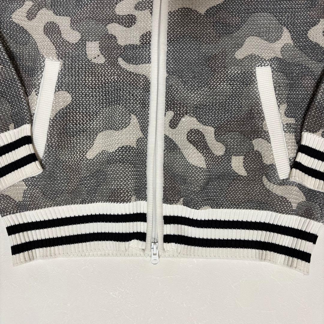 パーリーゲイツ　メッシュカモフラ柄 ジップアップブルゾン ゴルフウェア サイズ4