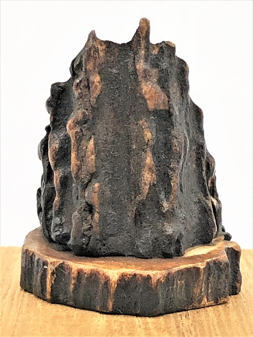 【 鹿角造 厨子入水瓶観音 】　携行仏　豆観音　桐箱付き