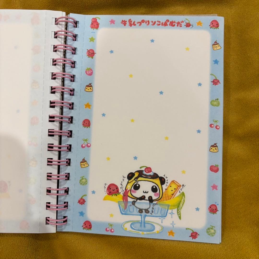 平成レトロ　牛乳プリンこぱむだ　メモ帳　Wリングメモ