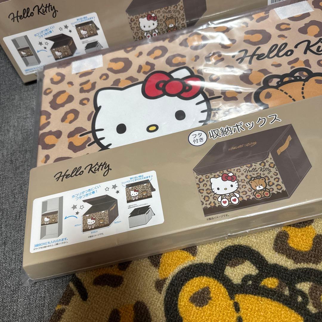 ヒョウ柄♡ハローキティ&タイニーチャム　トイレ/バス用品/収納 合計5個まとめて