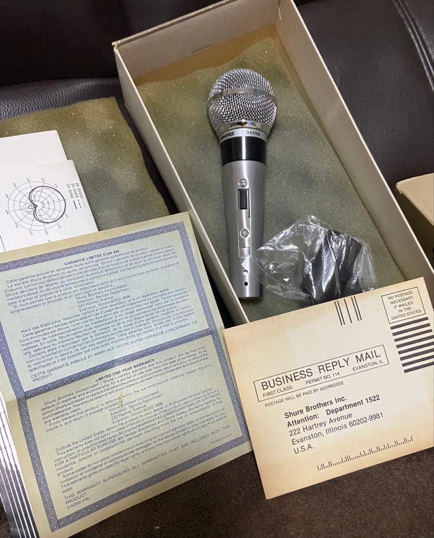SHUREマイクロホン565SD_LC〔ビンテージ新品未使用〕