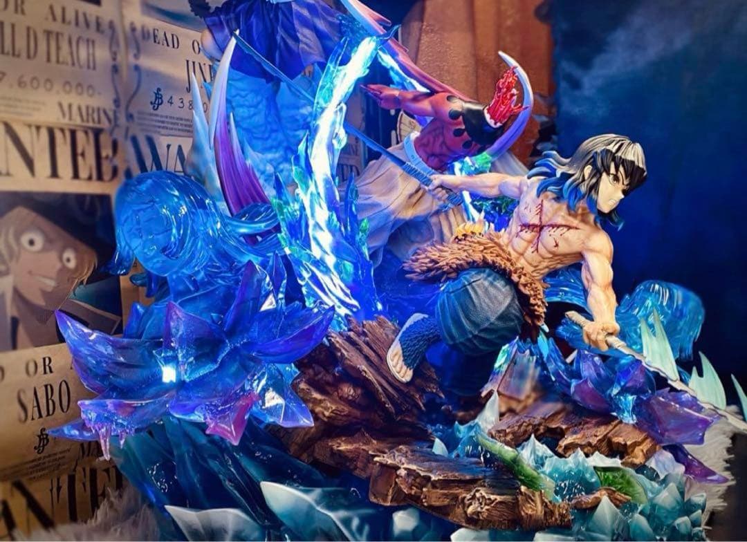 鬼滅の刃 嘴平 伊之助 栗花落カナヲ フィギュア ガレージキット