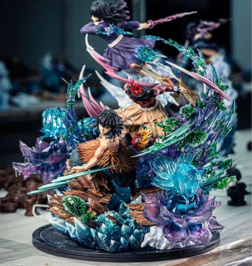 鬼滅の刃 嘴平 伊之助 栗花落カナヲ フィギュア ガレージキット