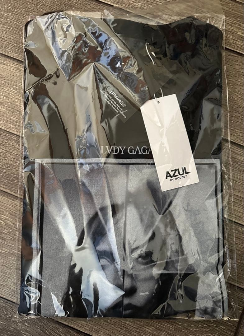 新品☆タグ付き【LADY GAGA】ショートスリーブTEEブラック Ｌ