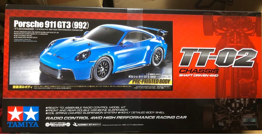 タミヤ　ポルシェ911GT3 塗装済ボディー