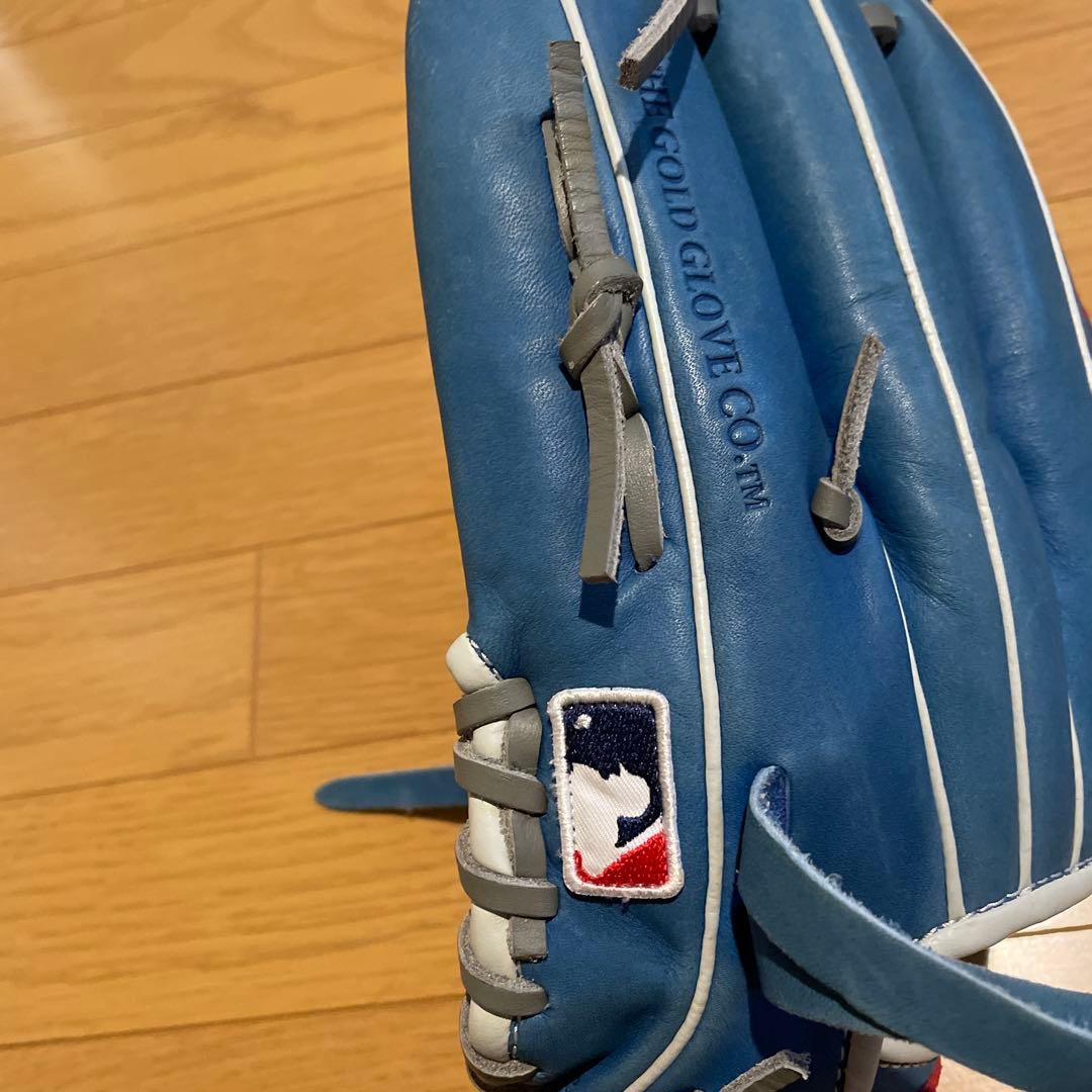 Rawlings LA Dodgers 軟式グローブ 青