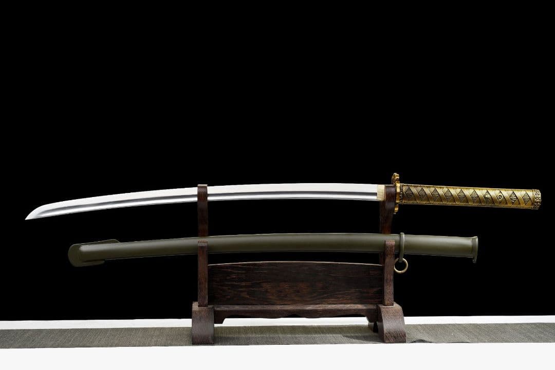 1051-武具 刀装具 日本刀　模造刀 居合刀 武士道 武蔵 鑑賞用 手鍛造打
