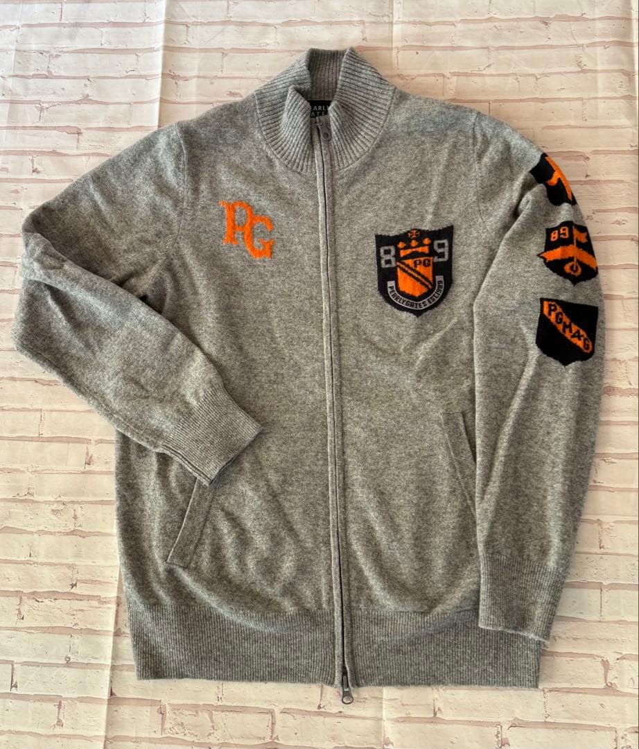 PEARLY GATES グレー ジップアップセーター　カシミヤ　サイズ4