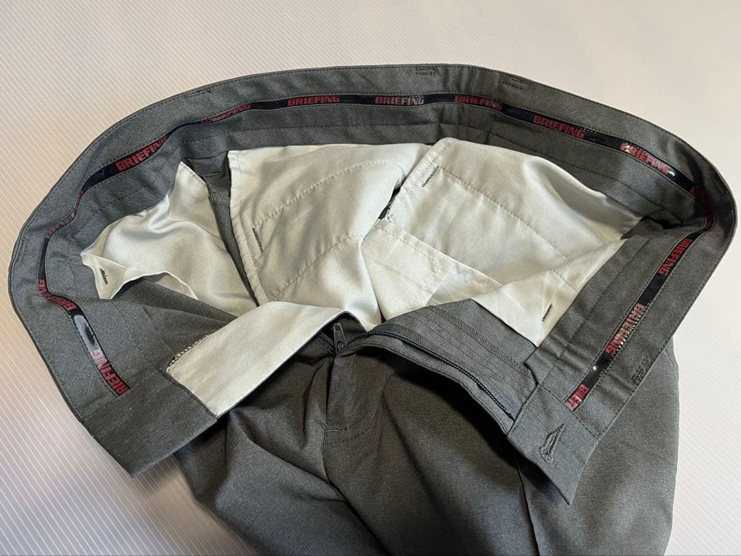 BRIEFING ゴルフパンツ グレー 【S】ストレッチ
