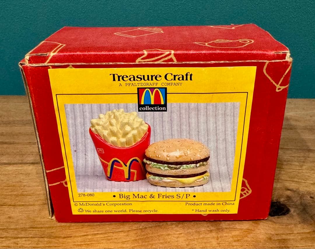 ✳︎希少✳︎ マクドナルド ビッグマック フライドポテト1997陶器 置物 新品