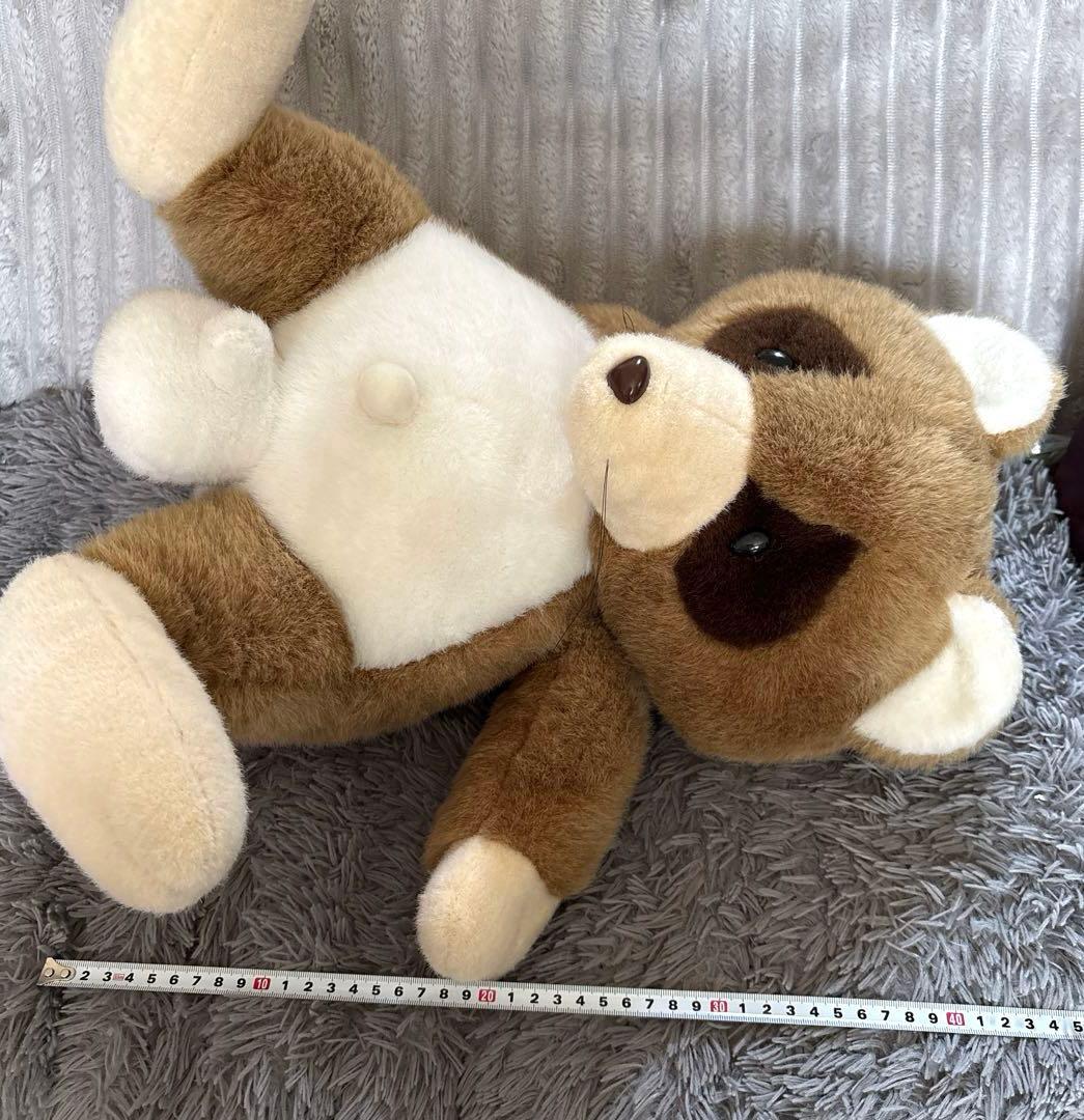 ぬいぐるみの三英　たぬき　BIGぬいぐるみ　レトロ ぽぽたの秘密