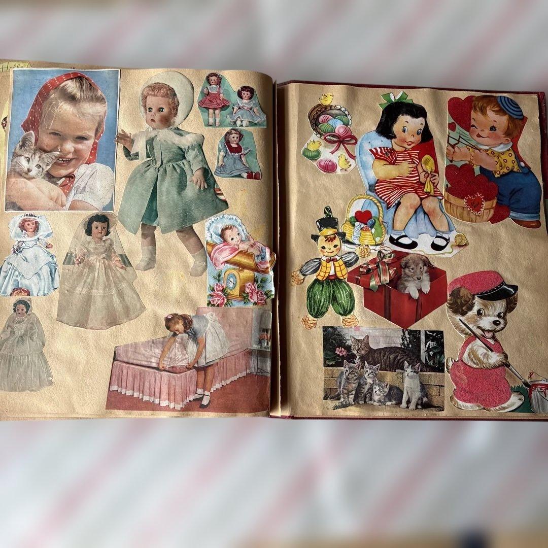 アメリカ　スクラップブック　ジャンクジャーナルレトロな紙もの　1960〜70年代