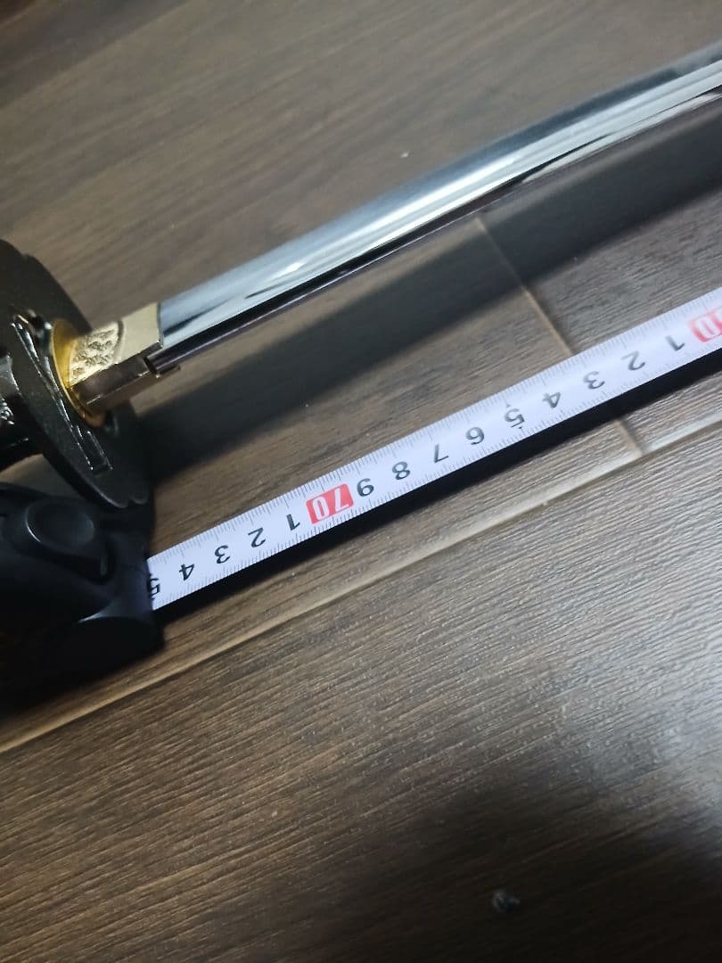 ◉菊花紋章刀袋付き・黒鋼製湾曲刀 (樋入り)　期間限定販売