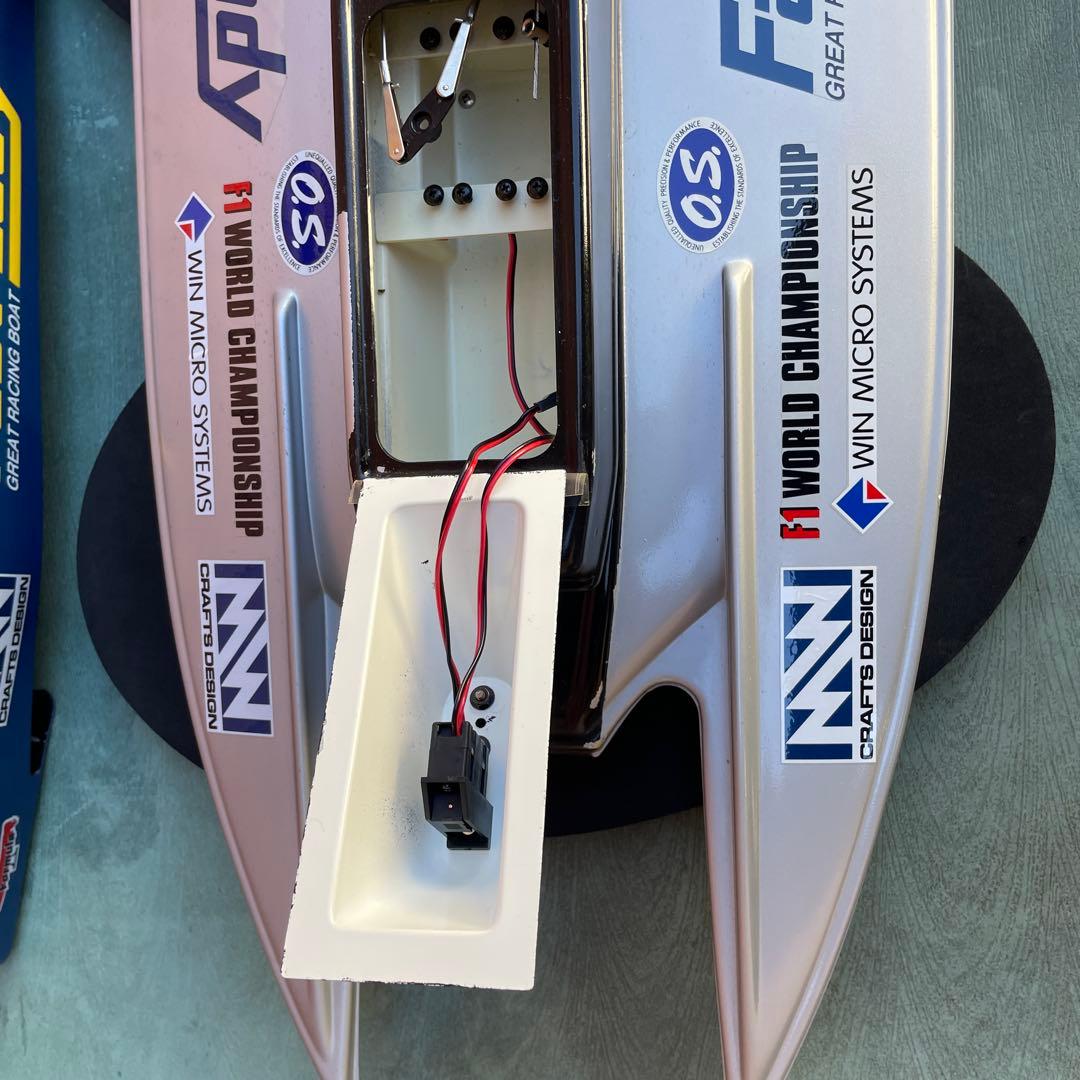 ABCホビー Fast Lady OS MAX XM船外機エンジン付 程度良品