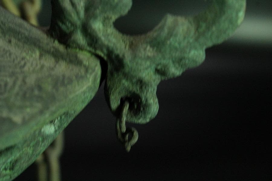 古銅 吊灯籠 高32cm(K-YC583)