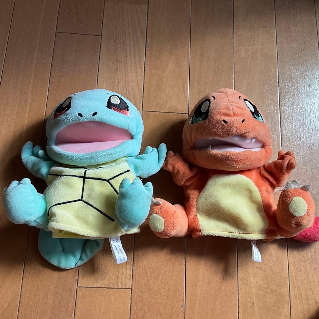 ポケモンセンターパクパクパペット2004 ゼニガメ　ヒトカゲ