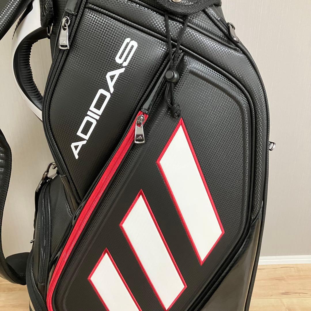 k0208 ADIDAS ゴルフ キャディバッグ ブラック