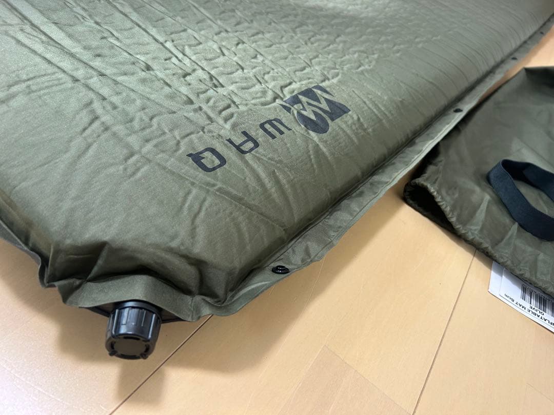 【3枚セット】WAQ キャンプマット 8cm 自動膨張式 連結 インフレータブル