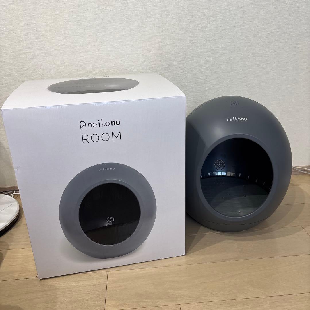 ペットスマートハウスneikonuROOMネイコヌルーム冷暖房ドーム型グレー夏冬