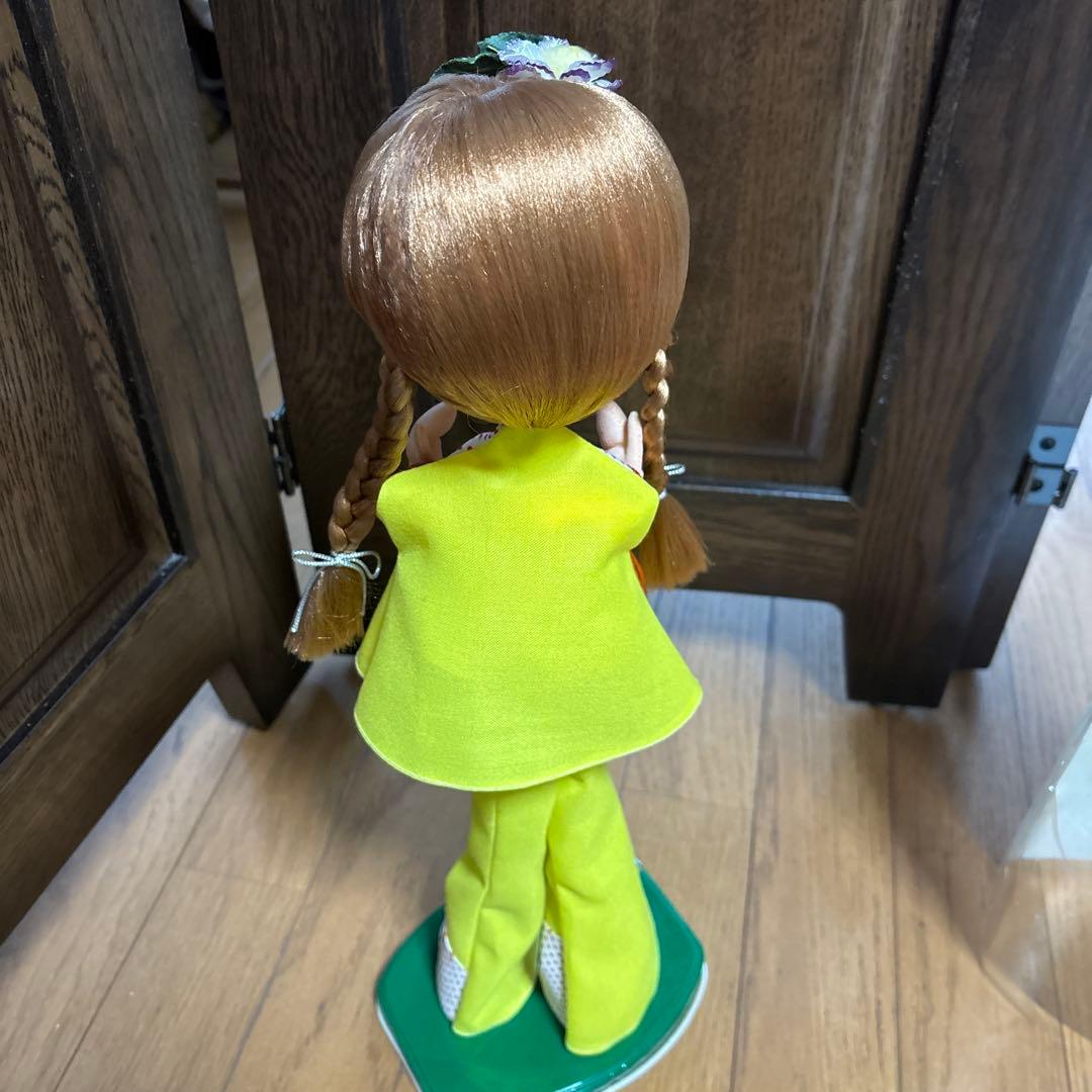 昭和 レトロ ポーズ人形 アンティーク ドール ロングヘア 女の子 飾り ケース