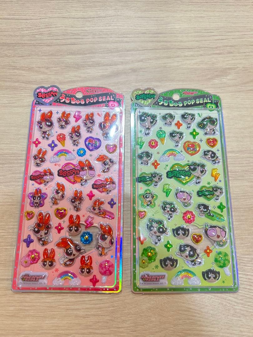 正規品うるちゅる　うるちゅるポップシール パワーパフガールズ　パワパフ4種セット