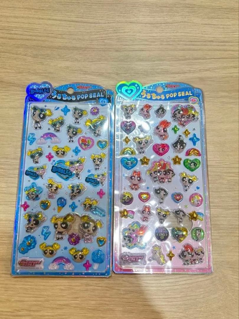 正規品うるちゅる　うるちゅるポップシール パワーパフガールズ　パワパフ4種セット