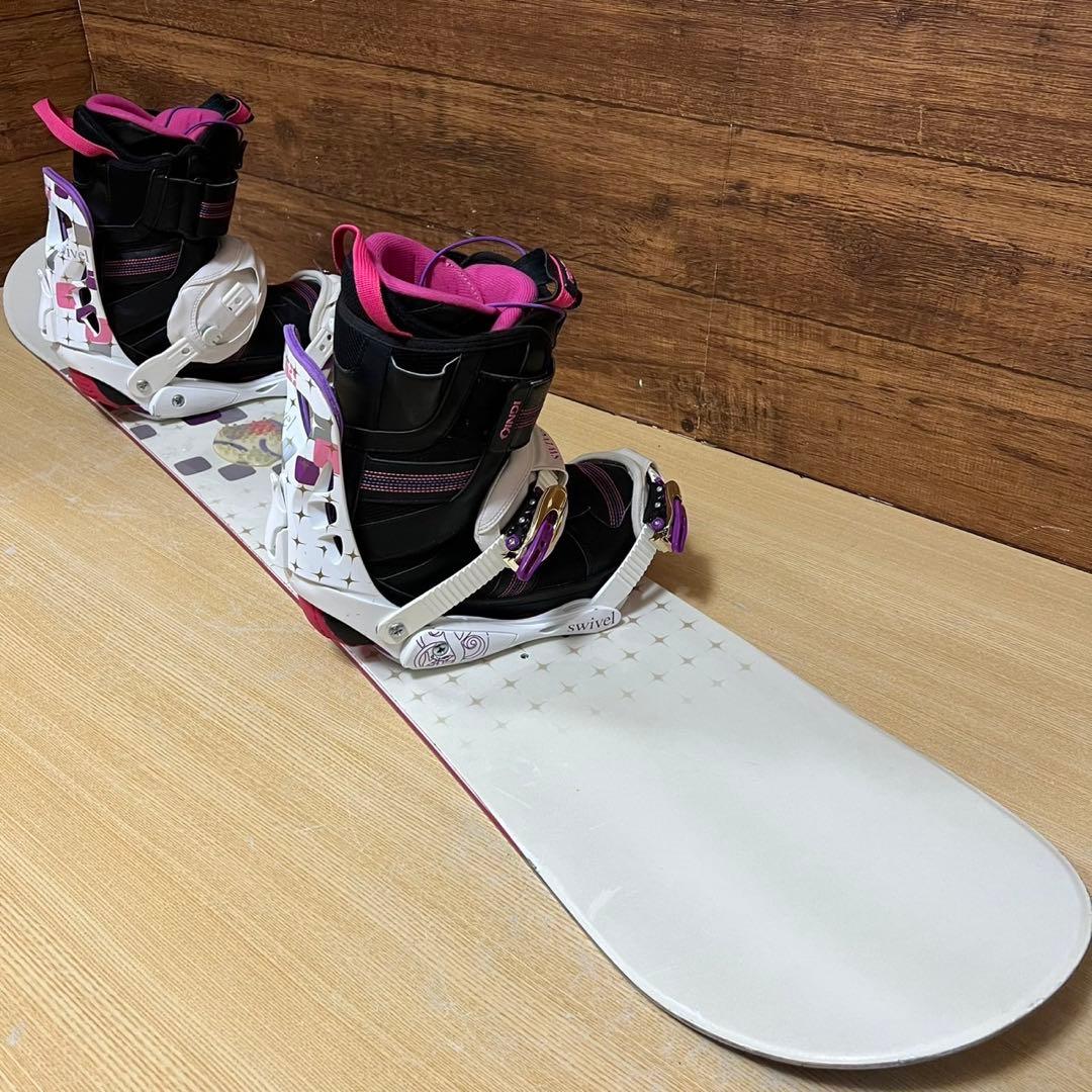 SWIVEL スウィベル 初心者オススメ　レディース スノーボード 4点セット