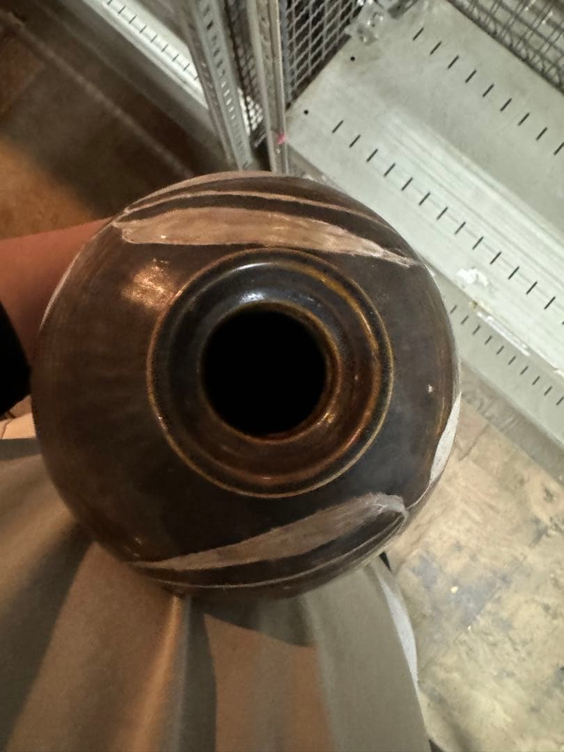 ‼️ダルマになりました‼️リサイクルFORT‼️唐物買取6/7⑧‼️中国の黒釉花瓶