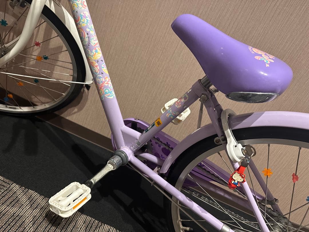 ブリジストン エコパル 薄紫 自転車 20インチ 女の子 直接の引き取り限定！！
