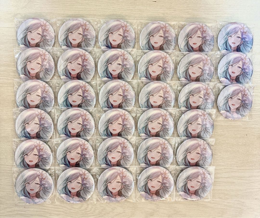 日野森雫 グリッター缶バッジ33点セット カラマイ