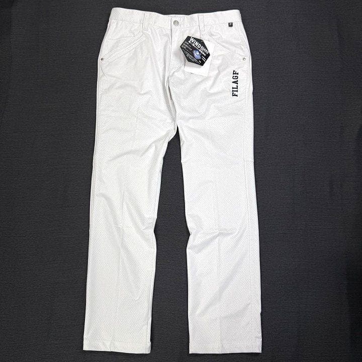 新品フィラ ゴルフ 上下セット 4WAYストレッチ ライトボンディング 白 LL