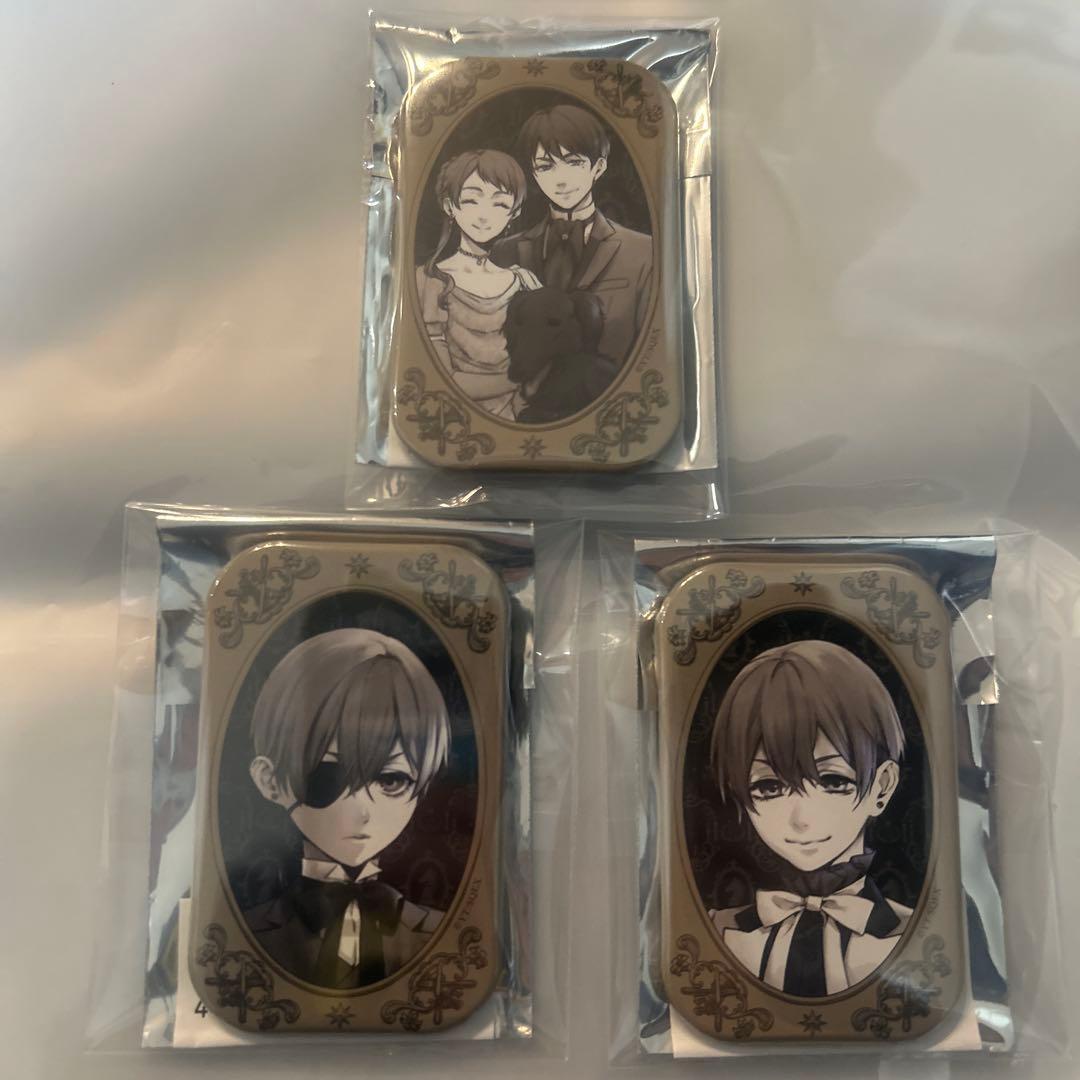 黒執事展　スクエア缶バッジ　3点セット