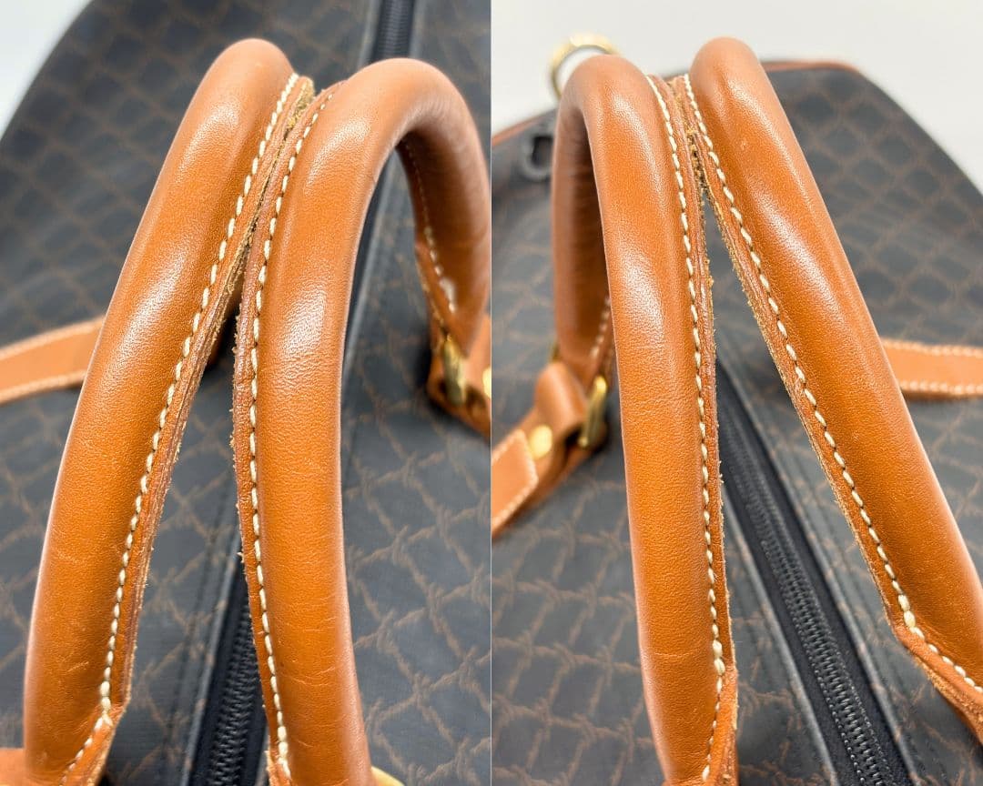 【美品】LONGCHAMP　ロンシャン　ボストンバッグ　トラベルバッグ　総柄