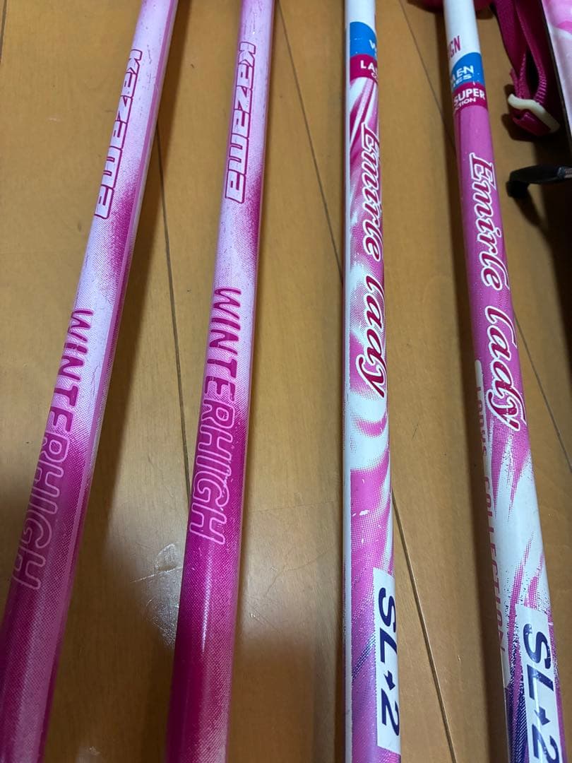 超美品スキーセット板137cm靴23.5か24cm 130〜152cmくらいの方