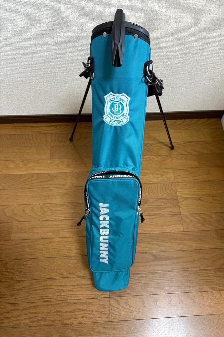 JACK BUNNY スタンド付きキャディサブバッグ 青