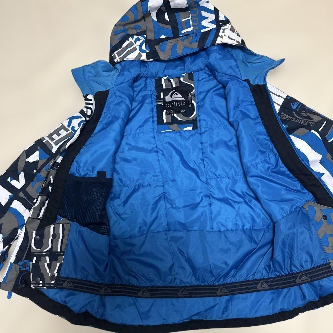 Quiksilver スノーウェア 140 青上下