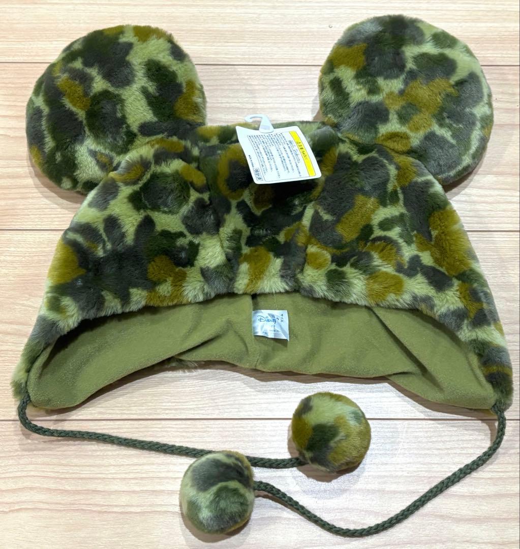 東京ディズニーリゾート　ミッキー　ファンキャップ　迷彩　緑