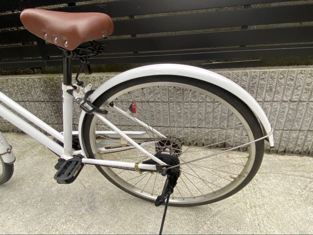 【引き取り限定】torois シティサイクル 27インチ 自転車 ママチャリ 白