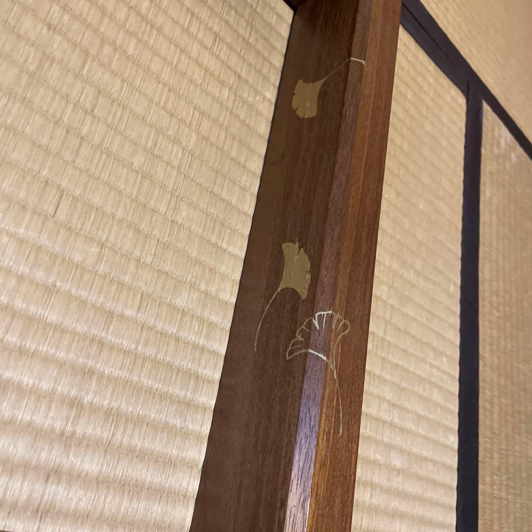 「淡々斎好」「銀杏蒔絵」『本桑炉縁』日展作家【福田 慶造】の作品です。茶道具