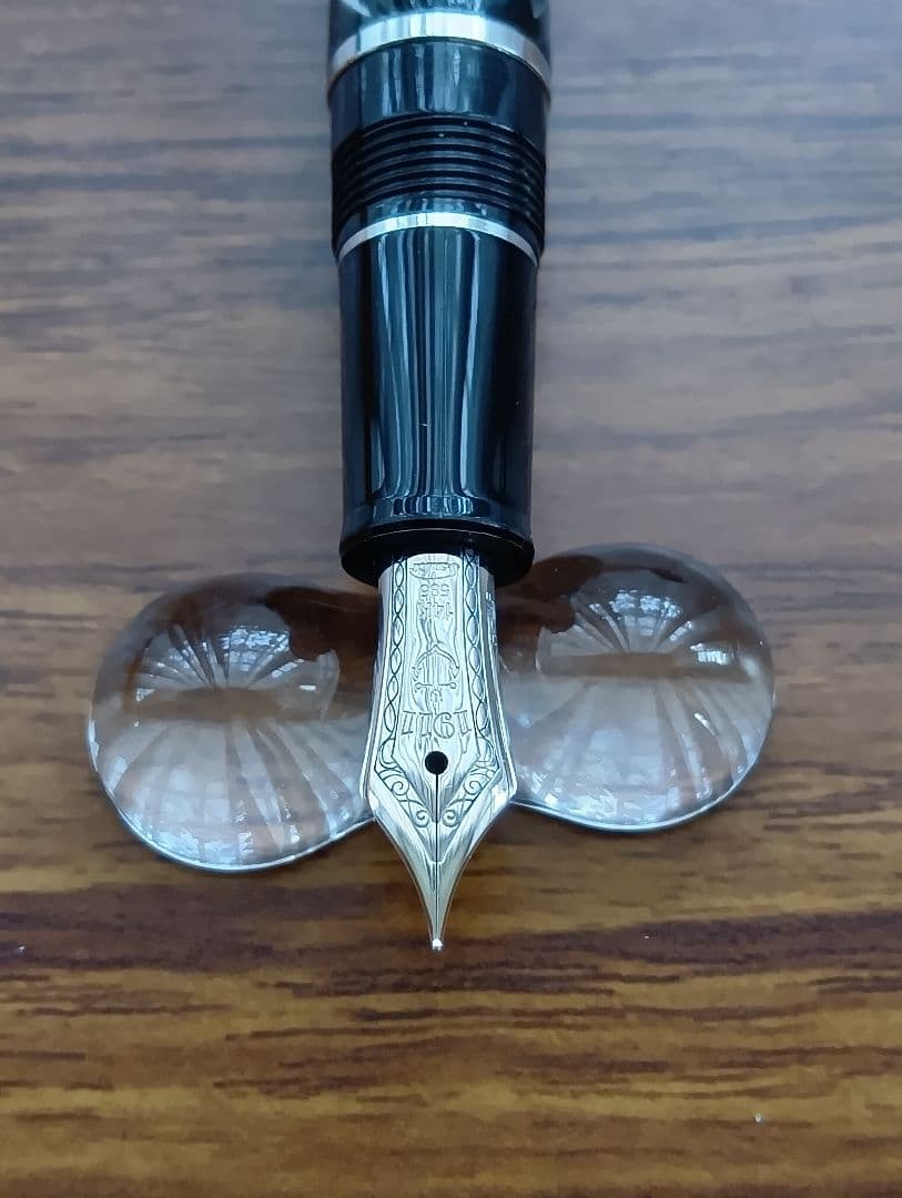 セーラー万年筆 プロフィットスタンダード モザイク 銀 ブラック 14K 中細字