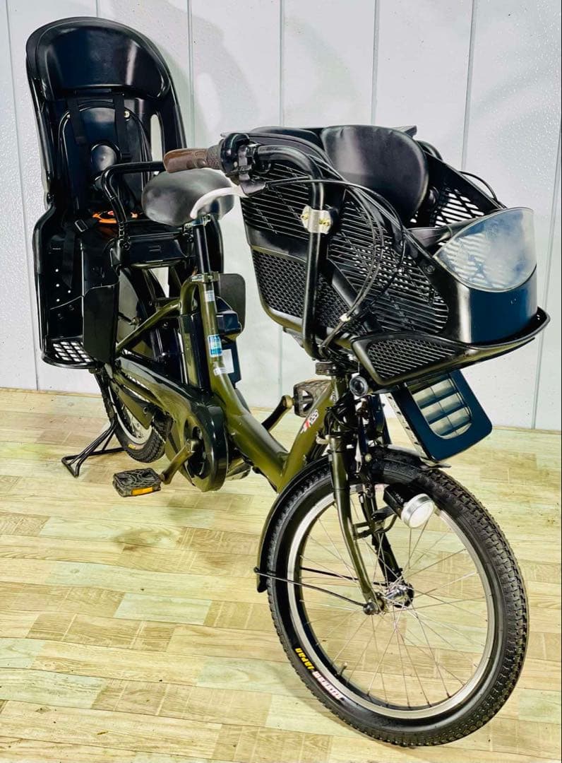 2787ヤマハ12.3アンペア3人乗り対応20インチ子供乗せ　電動アシスト自転車