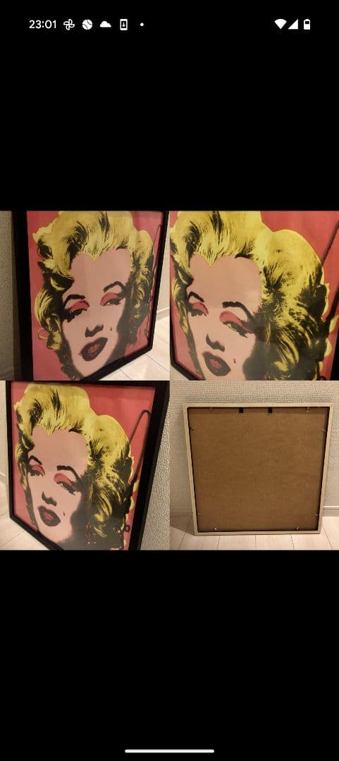 【送料無料】520×520　アンディ・ウォーホル好き必見　パネルアート