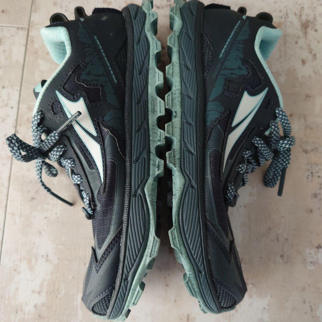 ローンピーク トレイルランニングシューズ ブラック/ミント