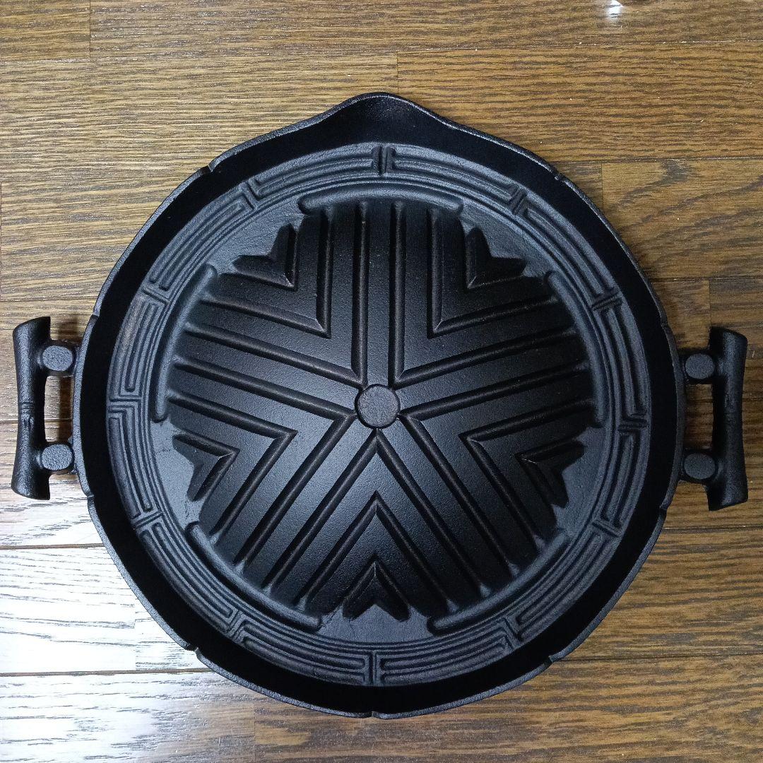 【未使用】大昔の南部鉄器　南部鉄鍋　ビンテージ　三巌堂　箱、栞、検査証付き