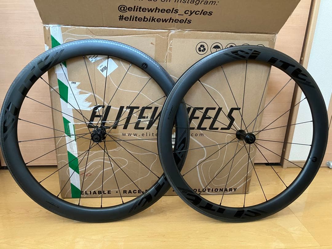ELITEWHEELS EDGE カーボンホイール 前後セット50mm