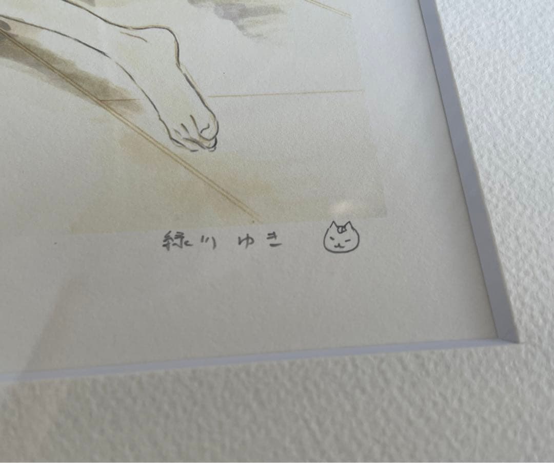 夏目友人帳 大原画展 複製原画 ニャンコ先生 版画