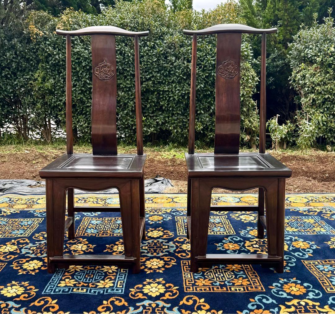 chinoiserie シノワズリ 中国家具 チェア1脚 楡材 Mandarin