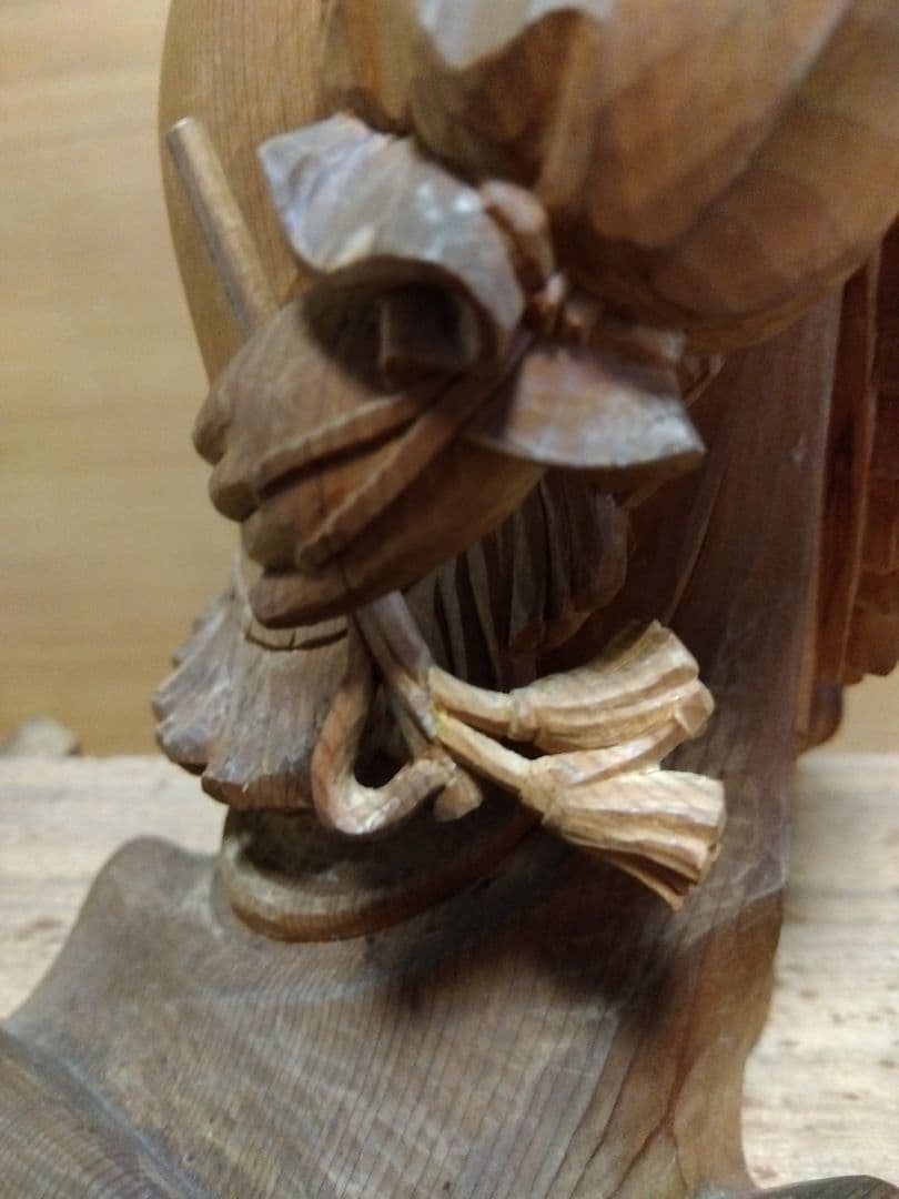 木製伝統人形 彫刻　童子舞　内藤光石作