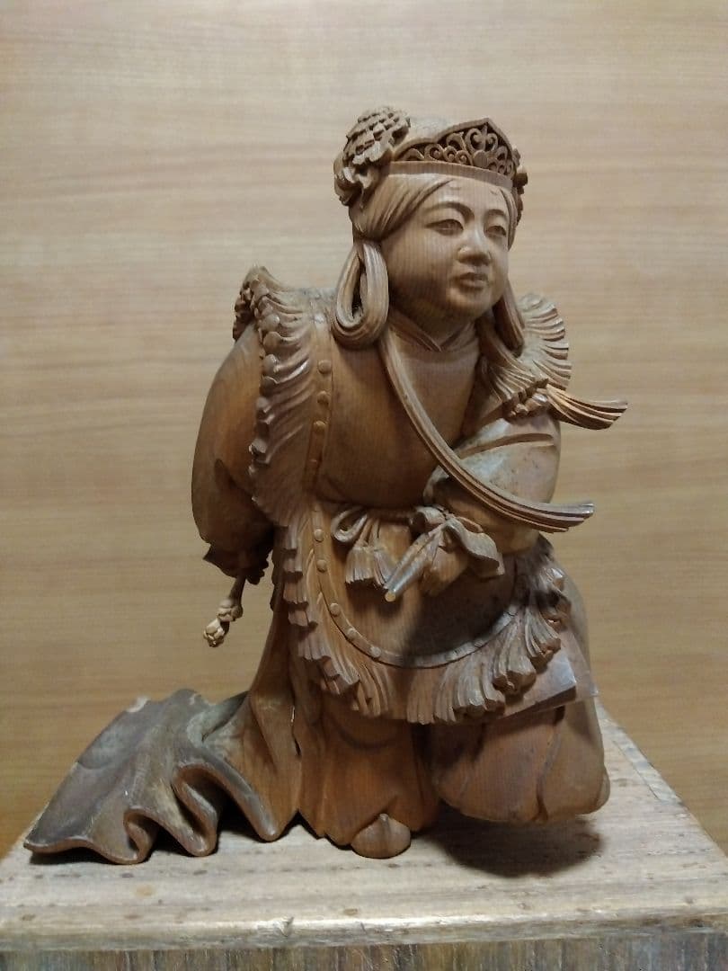 木製伝統人形 彫刻　童子舞　内藤光石作